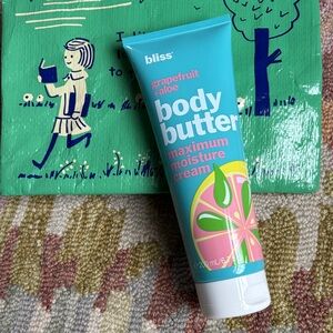 Bliss Grapefruit + Aloe Body Butter maximum moisture cream 6.7 oz sealed